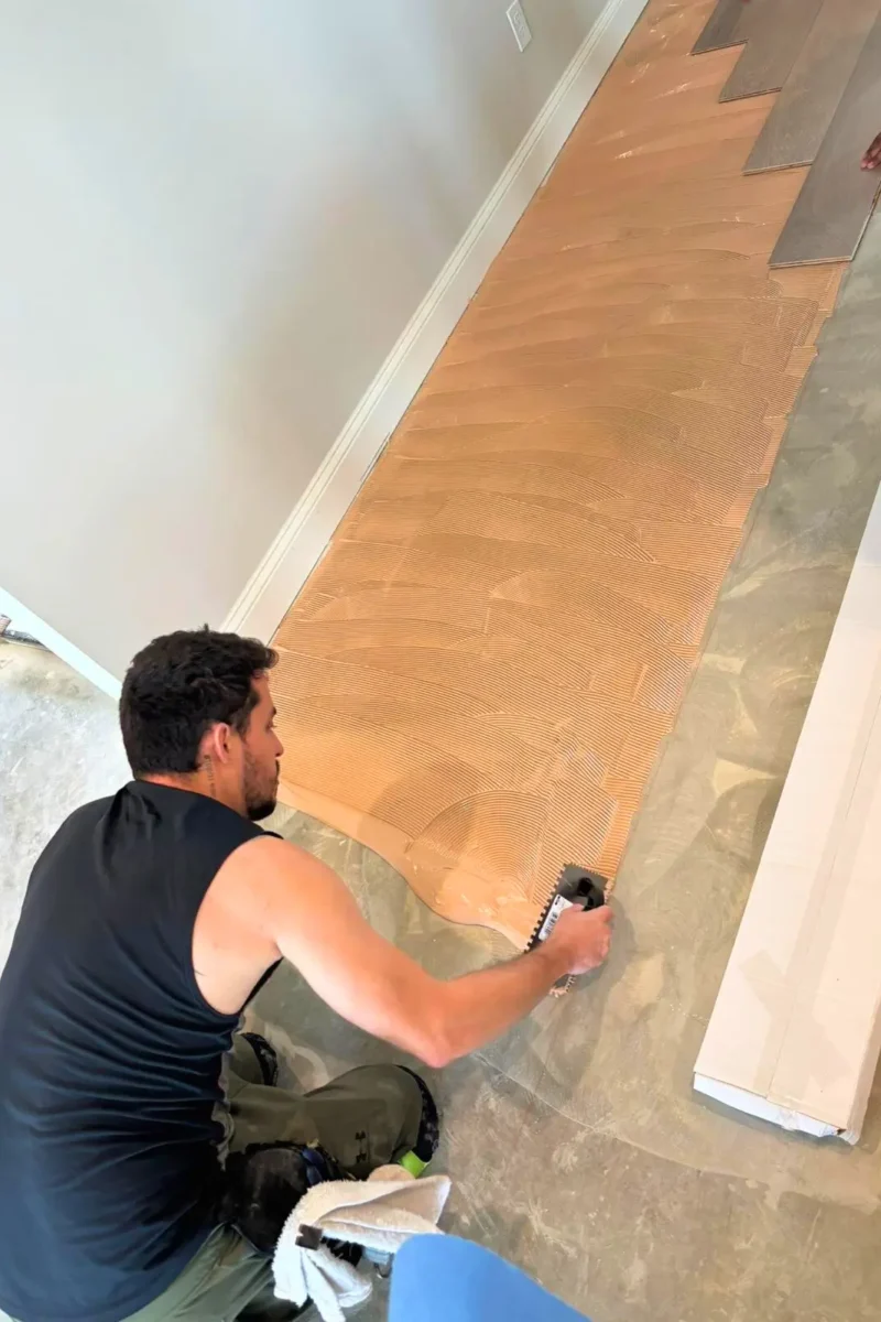 wood flooring installation